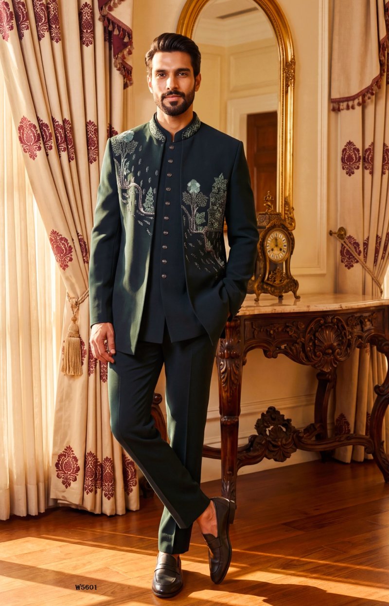 Outluk Wedding Vol 56 Lachaka Hand Work Designer Jodhpuri Suit